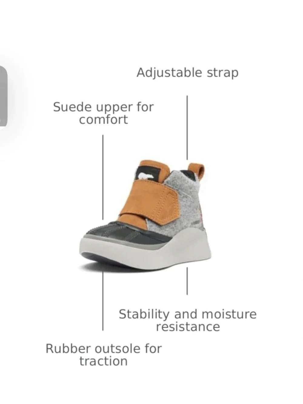 SOREL Children's Out N About lV Strap Waterproof Boot 10